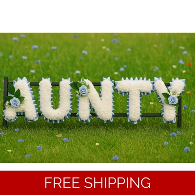 Artificial Aunty Funeral Flower Tribute